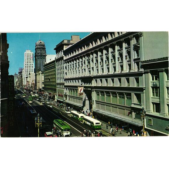 Market Street San Francisco California Postcard Unposted - Picture 1 of 2